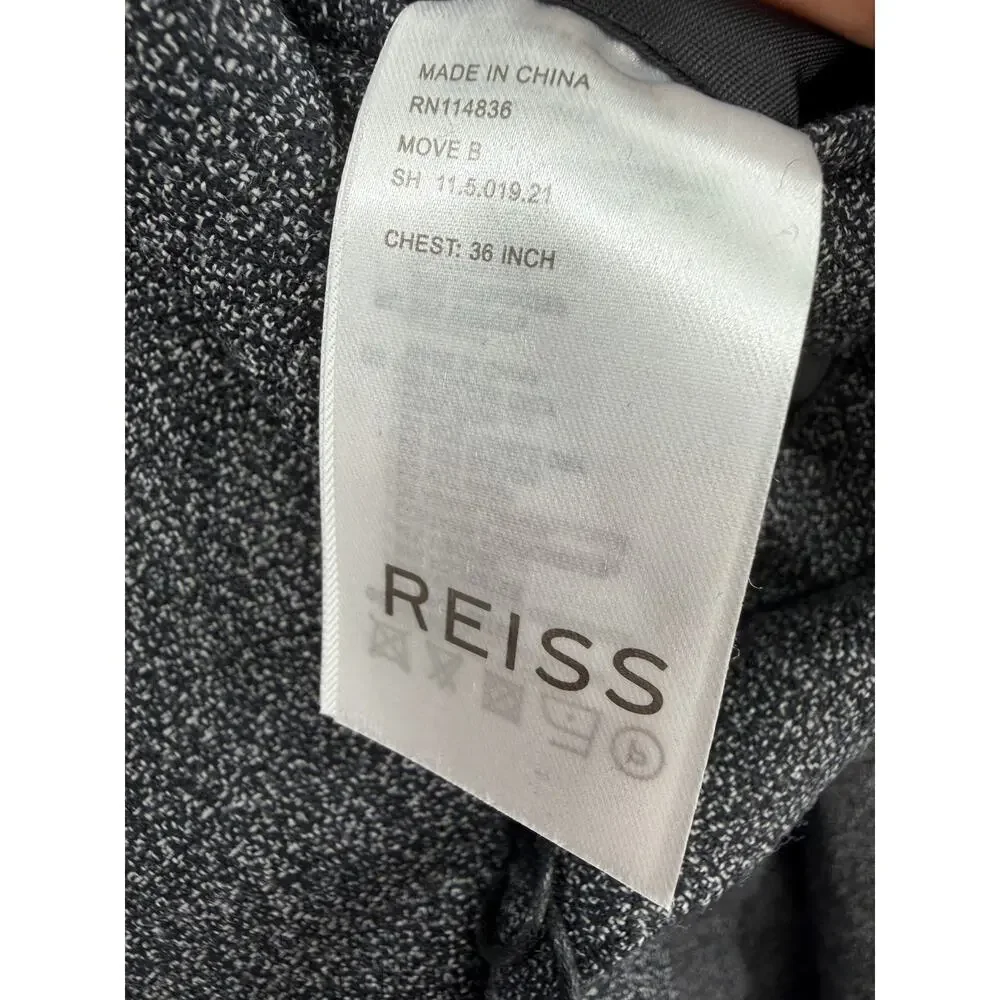 REISS Move Slim Fit Blazer Size 38 NEW Charcoal Dark Gray $475 Jacket